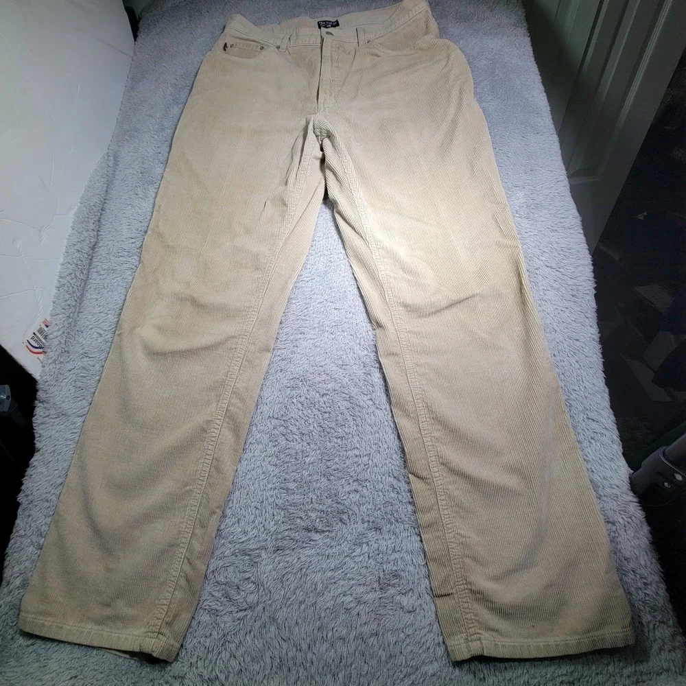 Polo Jeans Company Ralph Lauren Corduroy Pants Men's Size 36x34 Fit (36x32)